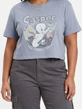 Graphic Cropped T Shirt Relaxed Cotton XL Casper the Friendly Ghost